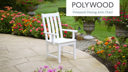 POLYWOOD Vineyard Dining Arm Chair Reviews Wayfair